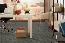 commercial cut and loop pile tufted synthetic carpet (Green Label Plus-certified, low VOC emissions) ALLADIN : WOVEN BLOCK MOHAWK
