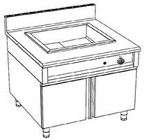commercial electric bain-marie ROBUSTE 1000 REE 1 Cometto Industrie