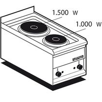 commercial electric range cooker PC-1EM lotus