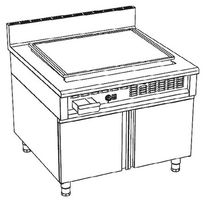 commercial gas griddle (frytop) ROBUSTE 1000  RGX Cometto Industrie