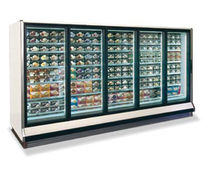 commercial glass door refrigerator RL, RM  Hussmann Corporation