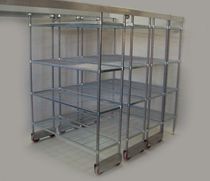 commercial kitchen shelf TOP TRACK COMPACTUS Mantova Marketing