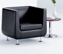 commercial leather armchair HUSH by David Ritch & Mark Saffell Arcadia Contract