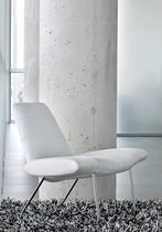 commercial leather bridge armchair MIES by Claudio Dondoli & Marco Pocci  The Chair Factory