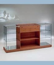 commercial low display case BLACK&WHITE:180/B Italvetrine