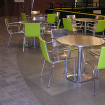 commercial metal look PVC floor tile (FloorScore certified, low VOC emissions) CRESCENT Halo Floors
