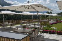 commercial offset patio umbrella SOMBRANO&reg; GLATZ AG