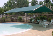 commercial offset patio umbrella RUSSETT COMMONS Apollo Sunguard