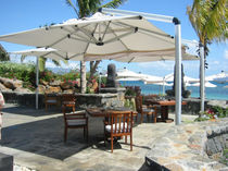 commercial offset patio umbrella THE RESORT Shademakers