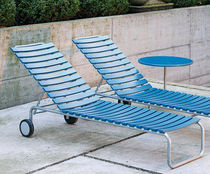 commercial outdoor garden sun lounger with casters GARTENLIEGE Atelier Alinea