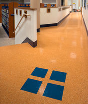 commercial rubber floor tile (FloorScore&reg; certified, low VOC emissions) FIESTA&reg; Roppe Corporation
