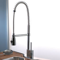 commercial single handle mixer tap with pull out spray for kitchen OMEGA PRO Webert