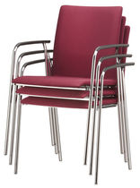 commercial stacking armchair FIRST CLASS brunner