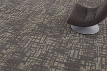 commercial tufted and loop pile synthetic carpet tile (Green Label Plus-certified, low VOC emissions) HORSESHOE  Milliken Contract