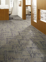 commercial tufted and loop pile synthetic carpet tile (Green Label Plus-certified, low VOC emissions) PLAY OF LIGHT : FILTERING THROUGH MODULAR  Lees