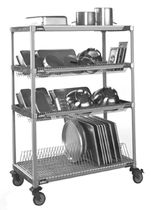 commercial utility trolley for dishwasher racks DRYING METRO SHELVING TRUE