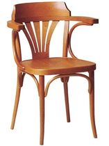commercial wood chair with armrests T-07 Beaufurn (BFP)