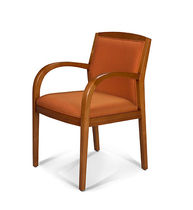 commercial wood chair with armrests JOSH jack cartwright