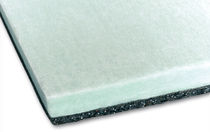 composite semi-rigid insulation panel in rubber and polyester fibers BIWALL LINE Isolgomma