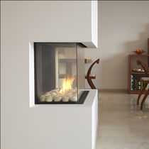 contemporary 3 sided fireplace (gas closed hearth) CLEAR 40 TS Ortal USA