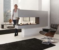 contemporary 3 sided fireplace (gas closed hearth) Lucius 140 R Element4 B.V.