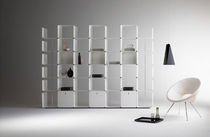contemporary aluminium bookcase (finish in natural paint) CWAVE by Gianmarco Blini Dieffebi