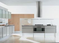 contemporary aluminium kitchen (with island) QUADRA EFFETI INDUSTRIE