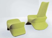contemporary armchair with footstool ABRAHAM by Frey & Boge Elmar Fl&ouml;totto