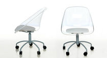 contemporary armchair with casters MAIL by Massimo Losa Ghini Domodinamica by Modular