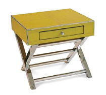 contemporary bed-side table SCISSOR LEATHER Urban Cape