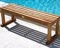contemporary bench LE SPA TEAK STRAIGHT BENCHES AND STOOLS Infinita Corporation