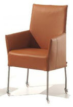 contemporary bridge armchair with casters DEGAS Ghekiere Industries