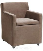 contemporary bridge armchair with casters BIGGY Pmpfurnishing