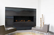contemporary built-in fireplace (gas closed hearth) WOW  Waco & C&deg;