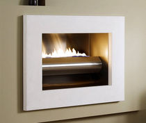 contemporary built-in fireplace (gas open hearth) WINGS OF FLAME Platonic Fireplace
