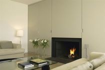 contemporary built-in fireplace (wood-burning open hearth)  LINE Waco & C&deg;