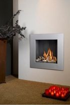 contemporary built-in fireplace (gas closed hearth) VENTO 50 Barbas