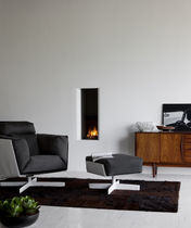contemporary built-in fireplace (gas closed hearth) B-FIRE 35 + UNDERCOVER FRAME UC 35 PIET BOON TULP firemakers