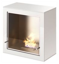 contemporary central fireplace (bioethanol open hearth, freestanding) MAX blu box fireplaces