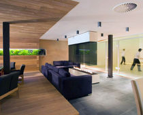contemporary central fireplace (gas open hearth) CV 023 BLOCH DESIGN