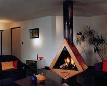 contemporary central fireplace (wood-burning open hearth) CM 013 BLOCH DESIGN
