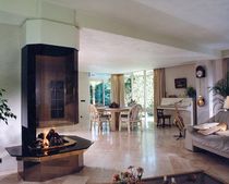 contemporary central fireplace (wood-burning open hearth) CV 017 BLOCH DESIGN