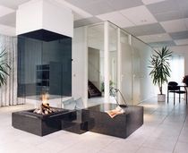 contemporary central fireplace (wood-burning open hearth) CV 022 BLOCH DESIGN