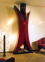 contemporary central fireplace (wood-burning open hearth) CM 014 BLOCH DESIGN