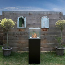 contemporary central fireplace (bioethanol open hearth, freestanding) OUTDOOR COLUMN Bio-Blaze