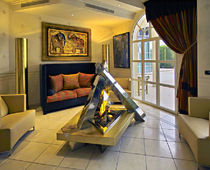 contemporary central fireplace (gas open hearth, vent-free) CM 003 BLOCH DESIGN