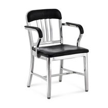 contemporary chair with armrests NAVY&reg;: 1011-P emeco