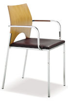 contemporary chair with armrests PEGGY by Massimo Colombo Vibiemme