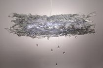 contemporary chandelier in recycled material (recyclable) CUMULUS Les Fourmis Bleues