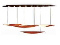 contemporary chandelier (stainless steel) CANOES Studio Bel Vetro